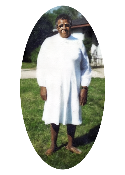 Portrait of Girtie Lee Stewart, beloved family matriarch and founder of our Gathering tradition